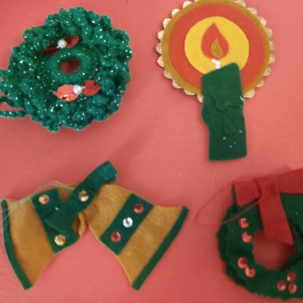 Vintagehandmade ornaments